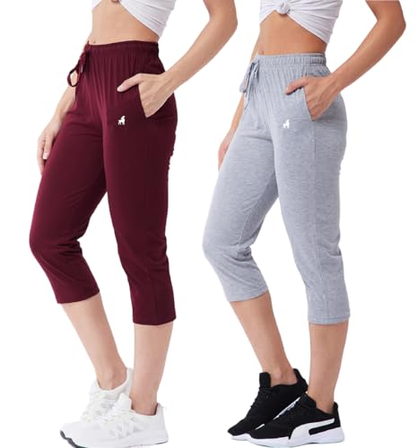 Image of Modeve Women Solid Cotton Blend Capri for summer|| Summer Wear