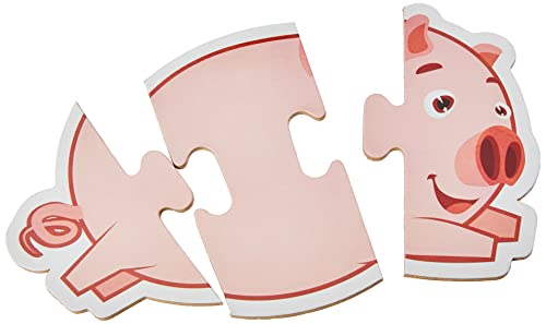 Nig Brinquedos Quebra Cabeça Madeira Baby Bita e os Animais Mundo Bita 14 peças