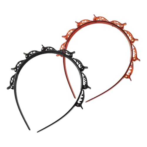 2 Stück Haarreif mit klammern,geflochtene...