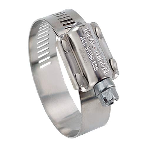Ideal Tridon 6M50051#512 Stainless Steel Lined Clamp with 305 Stainless Steel Screw, 4-1/4 to 5-1/8 Diameter, 5/8 W