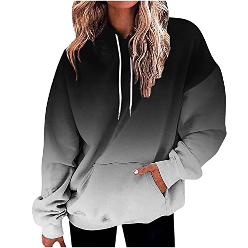 Hoodies for Women UK Oversized Sweatshirts Long Sleeve Shirts Cut...