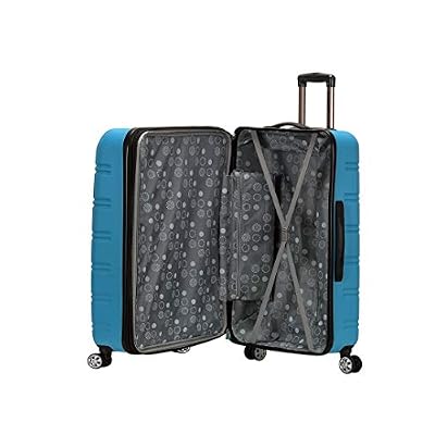 Rockland Melbourne Hardside 3 Piece Expandable Spinner Wheel Luggage Set, (20/24/28), Turquoise