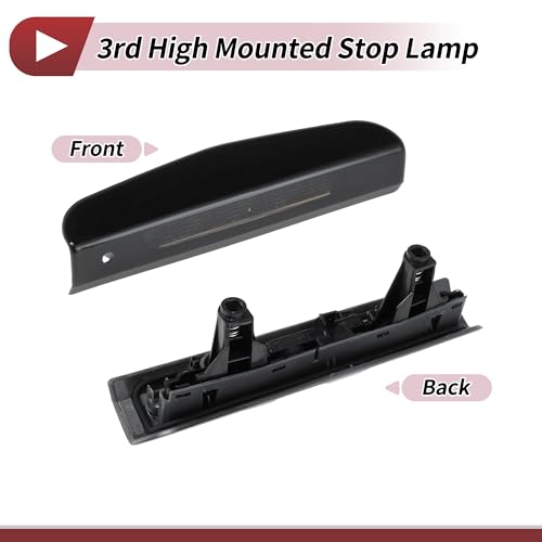 A ABSOPRO LED Third Brake Light for Vauxhall Corsa D E 2007-2019 Black 3rd High Mounted Stop Lamp for 13188045 1222130 Rear Center High Level Brake Light Bar Taillight No.510511640 by A ABSOPRO - Used condition - Image 7