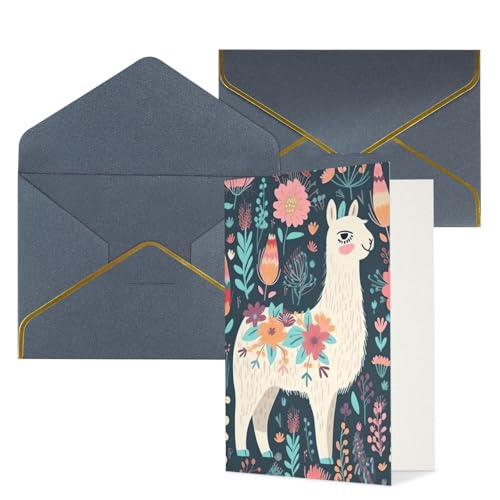 STVYUKL O[eBOJ[h ubNt Thinking of You Card L[g } ԕ Happy Birthday  ҏ 󔒂̃J[h @ 4x6