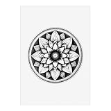 Azeeda Super A1 'Blumen-Mandala' Poster/Kunstdruck 