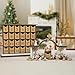 Precious Moments Countdown to Christmas Advent Calendar with Storybook – Wood/Resin Holiday Set with Figurines – 251438