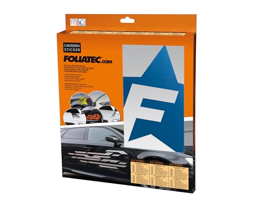 Foliatec 33972 Car Design - Adesivo F-Star, 39 X 41 Cm, Colore: Blu Cromato Opaco - 3