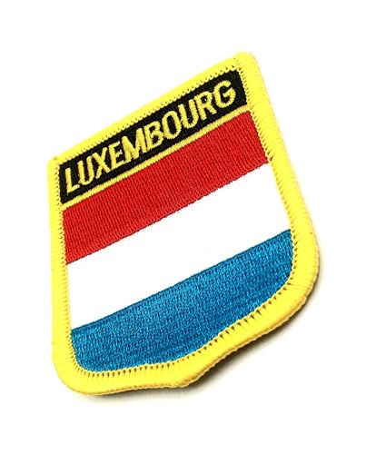 Luxemburg, Europa, EU-Flagge, Aufbügelbar, Stickstoff, Aufnähputz, 1 Stück