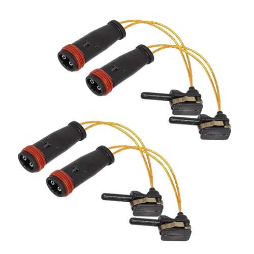 4PCS Brake Pad Wear Sensors Front/Rear Brake Sensor Compatible with E350 W211 W220 C300 C350 Sensor Replace# 2115401717 (Black)