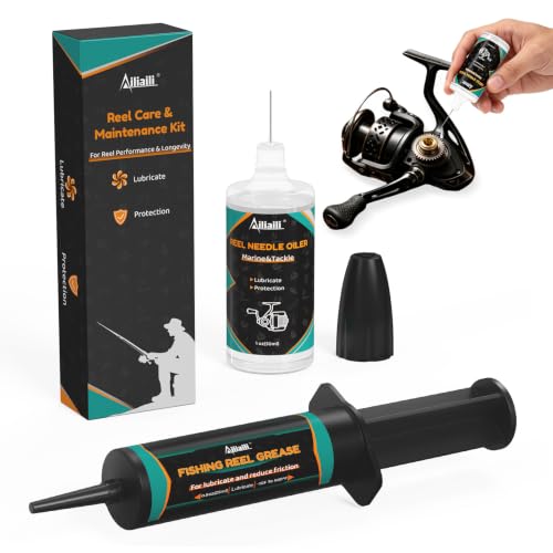 Fishing Reel Care Kit with Needle Oil & Grease