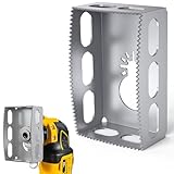 Upgrade 1 PCS Drywall Outlet Cutter Tools - Square Slot Cutter, Fits Most Oscillating Tool to Cut-in Single Gang Wall Boxes, Stainless Steel Electrical Box Cutter for Drywall, Sheetrock, Plywood