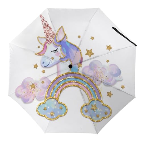 Parapluie automatique compact grenouille verte avec ouverture rapide