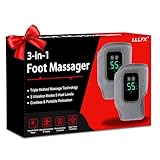 LLLFX 2 -Pack 2026 Upgraded 3-in-1 Foot and Ankle Massager - 3 Vibration Modes and 5 Heating Levels, Suitable for Relieving Daily Foot Fatigue, Wireless and Portable.