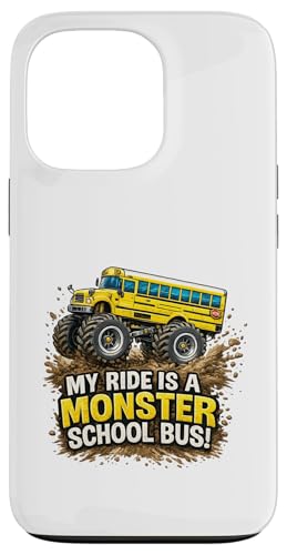 My Ride is a Monster School Bus �L�b�Y �r�b�O�z�C�[�� �g���b�N �L�b�Y �X�}�z�P�[�X iPhone 13 Pro �p