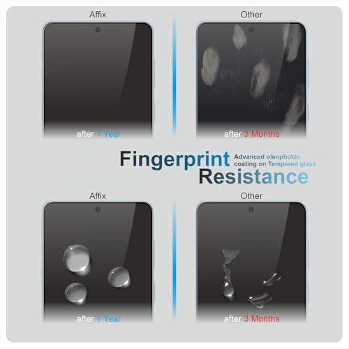 Image of Affix 2 Pack for Galaxy S26 Plus Tempered Glass, Screen Protector Guard with Easy Fix Installation Tool, 9H Hardness Shatterproof, HD Clear Scratch Resistant