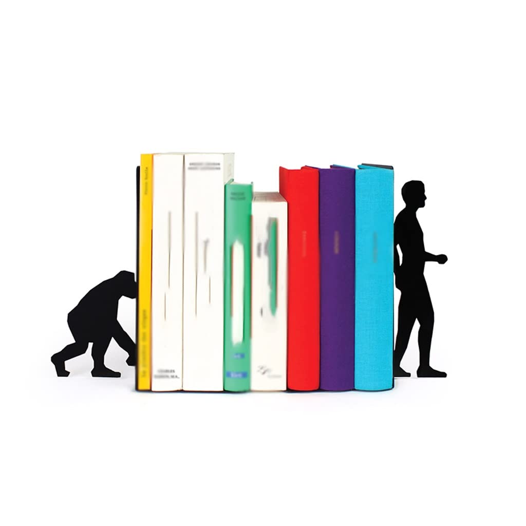 Buchstützen Für Büro Buchenden, dekorative Metal-Buchstützen, Non-Skid-Buchende, Buchstützen for Regale, Buchstopper for Home Office Decor, 1 Paar Bücherstütze für Schule