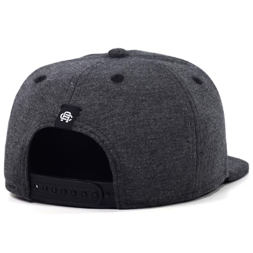 Boné Anth Co. Bn Chumbo Preto Aba Reta Aberto Com Ajuste Snapback