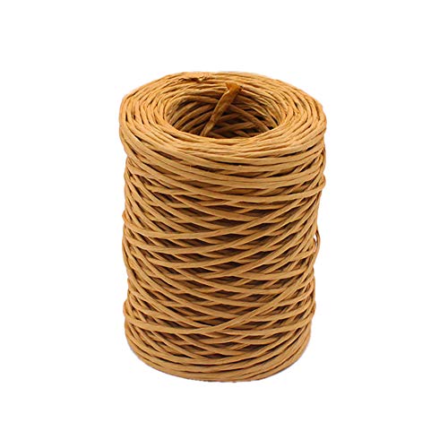 Cenme 164.04ft Bind Wire Wrap Twine, Paper Vine, Portable Binding Wire, Brown, 2mm*50m/roll, 200g/roll, Craft-Wire, Metal, Paper Coated, 20 Gauge