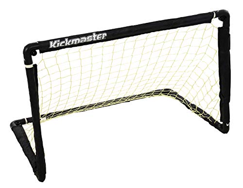 Kickmaster One on One Folding Goal Set - Portería de fútbol, Color Negro