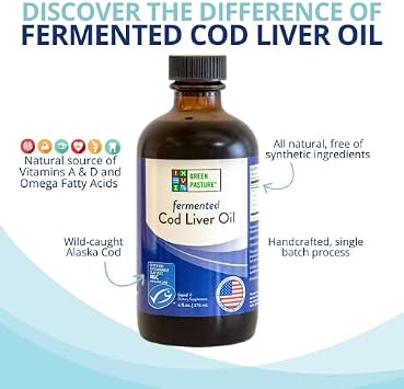 Green Pasture - Fermented Cod Liver Oil Liquid - 6 fl. oz. - Orange