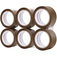 6-Count Amazon Basics Packaging Tape Roll (1.9 Inch x 72.2 yards, Brown)