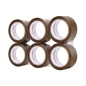 Ruban Adhésif D'Emballage 48 mm x 66 m Amazon Basics - Lot de 6