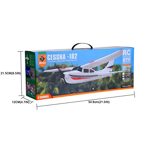 Bieay WLtoys F949 RC Airplane Remote Control Airplane, Aircraft RTF Glider Stunt Flying Upside Down, 3D/6G Vertical Takeoff Land Delta Wing RC Glider for 14+ Years Old (White)