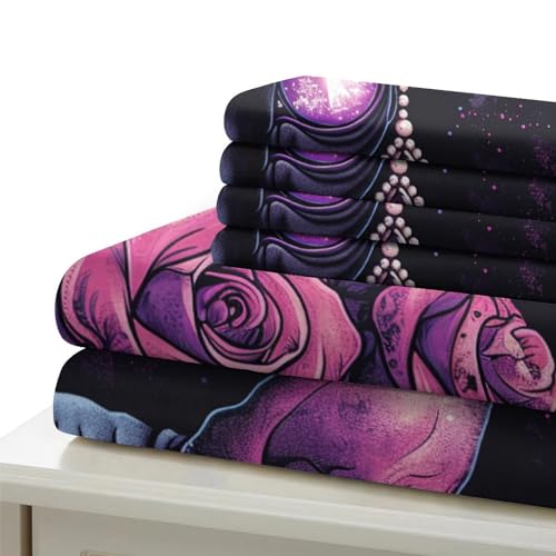Parure de lit chat 3D microfibre pour chambre d'ado moderne