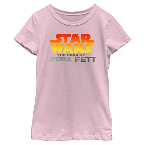 T-shirt Star Wars fille rose vêtement Book of Boba Fett manches courtes taille S en coton