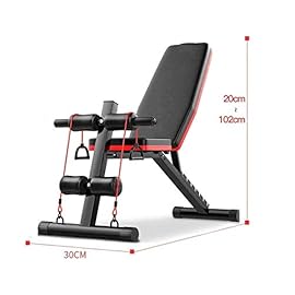 WERCHW Weight Bench Adjustable Heavy Duty, Assembled Workout Bench Press for Home Gym, Indoor Multi-Purpose Exercise Incline Foldable Roman Chair