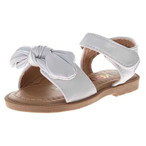 Josmo Girl's Toddler Open Toe Cute Bow Buckle Strap Summer Dress Fashion Sandals