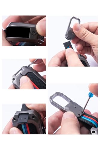 Image of BKN Premium Metal Silicon Key Cover Compatible for Hyundai Grand I10 2 Button | Full Protections Special Feature Visible in Low-Light Conditions