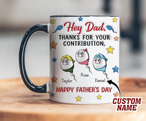 Taza personalizada para papá de cerámica 15 oz miniatura 3