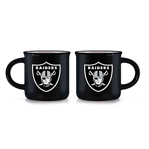 Duck House NFL Oakland Raiders Unisex Vintage Style Bone China Tasse schwarz 340 ml Cover