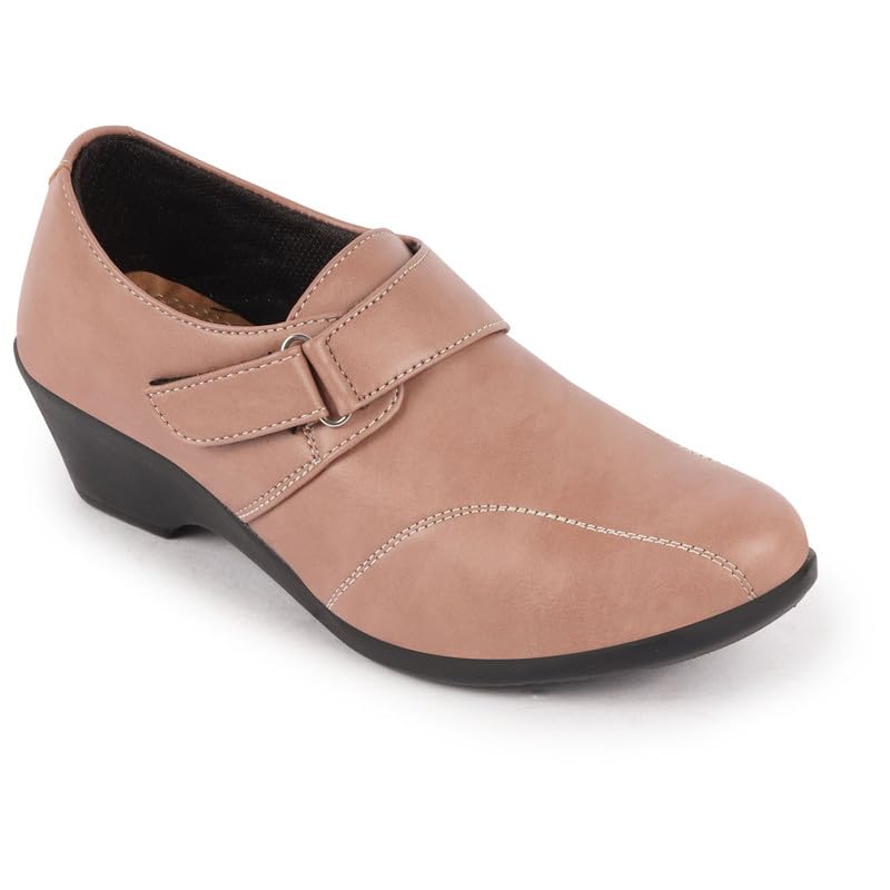 Image of FAUSTO Women's Outdoor Fashion Hook and Loop Platform Heel Wedges