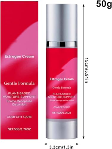 Crema Agli Estrogeni Vaginali, 50 G Di Crema Naturale Per Le Zone Intime - Idratante Viso Giorno E Notte Con Collagene, Ripristina L'elasticità E Supporta Il Collagene - 2
