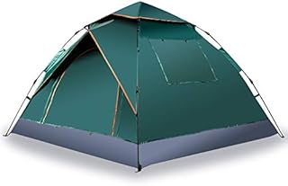 Zone Tech Family Instant Pop Up Tent – 30 Seconds Easy Setup Portable Waterproof and Windproof 3-4 Person Camping, Hiking, Traveling Automatic Pop Up Family Tent - Perfect for Outdoor Activities