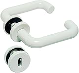 Farbe: weiß HSI 684100.0 Rosettengarnituren Dorn 20mm Kunststoff weiß 8x8mm 1 Garn