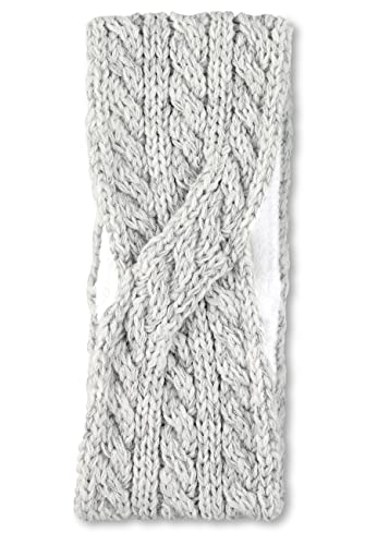 Sterntaler Baby Mädchen Stirnband Baby Strick Winter-Stirnband - Baby Stirnband, Kopfband Baby - gefüttert mit Microfleece - beige, 53