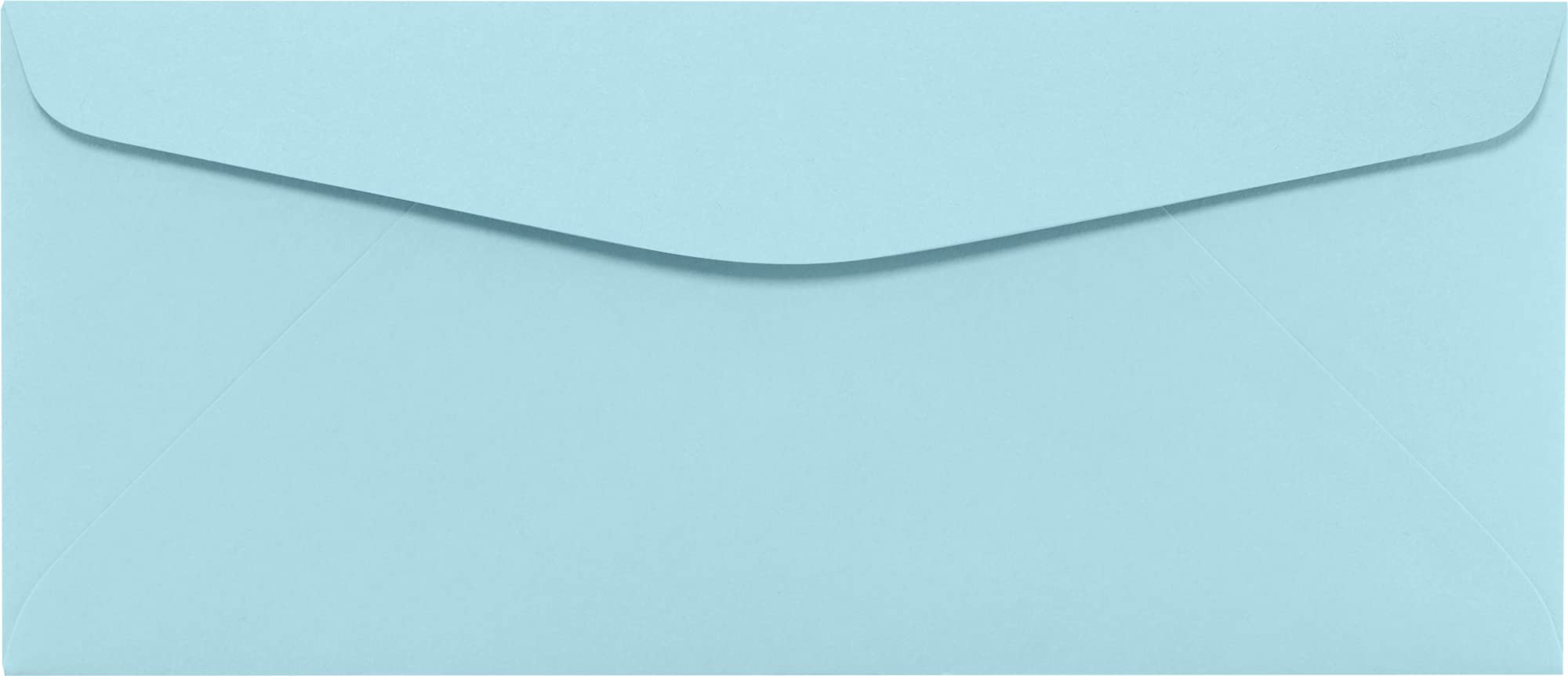 LUXPaper #10 Commercial Flap Business Envelopes | 4 1/8" x 9 1/2" | Pastel Blue | 60lb. Text | 50 Qty