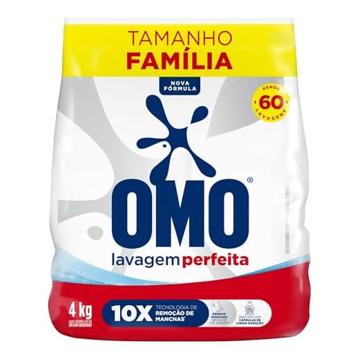 OMO Lava-Roupas Pó Lavagem Perfeita Pacote Família - 4 kg