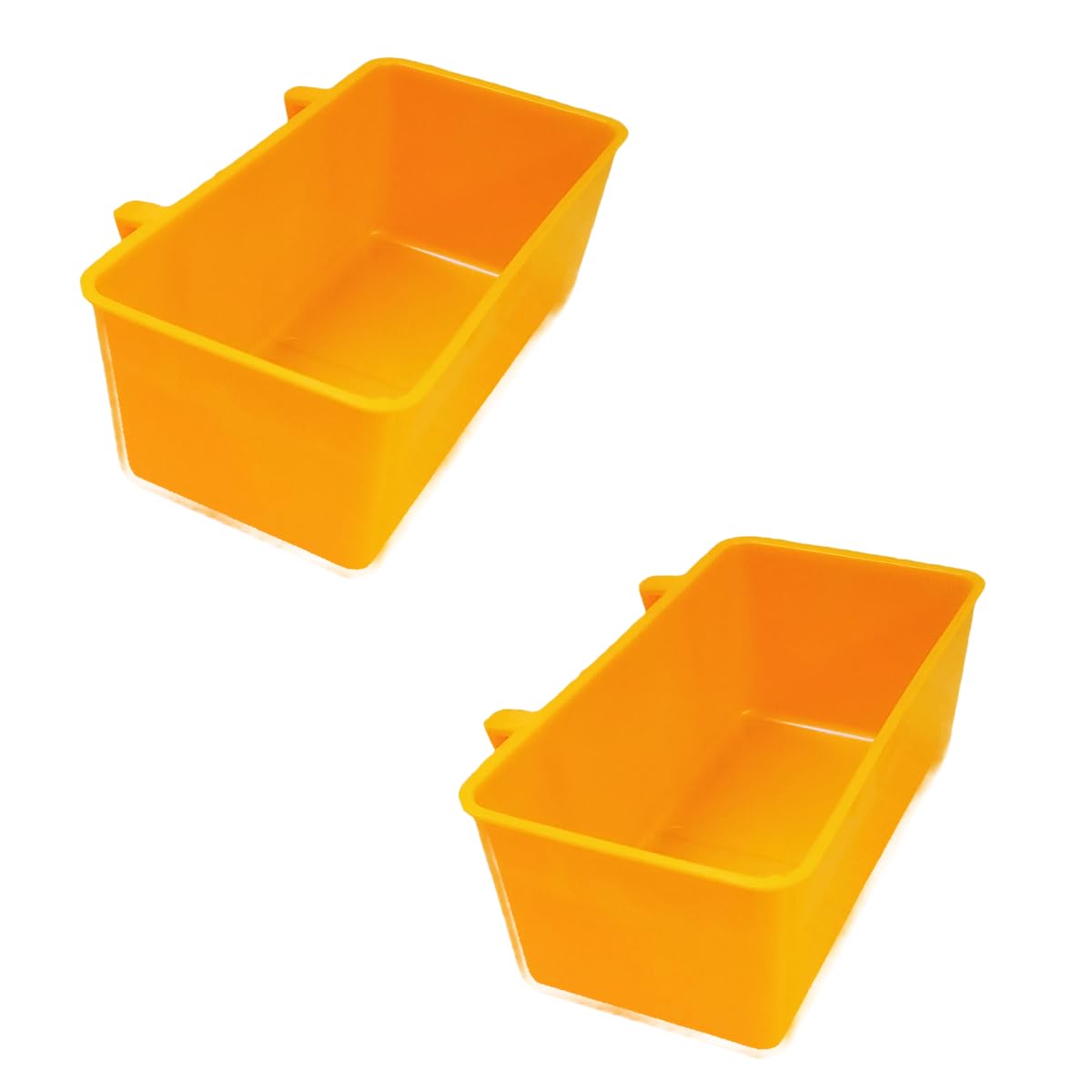 Pets Pro Feeders for Hen Duck Chicks Teetar Batair Feed (Pack of 2) Teetar Batair Premium Bird Food Feeder Grower Baby Chicken, Chicks, Pellet Feed (Hen, Duck, BATER, EMU) (Feeders - 2)