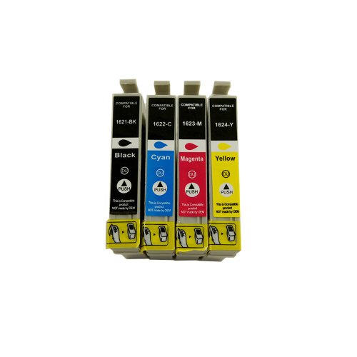 4 Druckerpatronen Tinte für Epson Workforce WF 2010W ersetzen Epson 16XL T1621 T1622 T1623 T1624