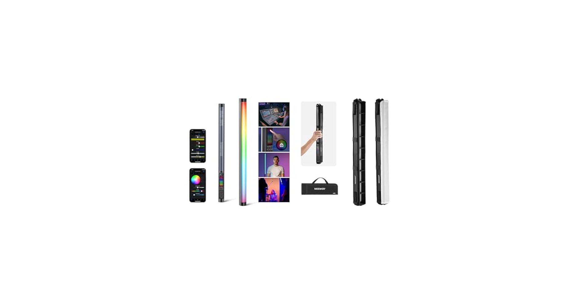 NEEWER LEDライトセット 本体・ケース・付属品 TL60 RGB Amazon.com : NEEWER TL60 RGB Tube Light, Full Color Handheld