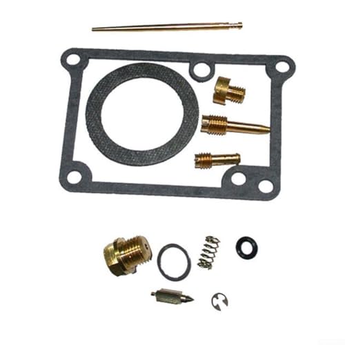 Solaughguy Kit de reparación de carburador para Kawasaki KMX125 B 125 1991-2003 MX125B, juego de juntas de reconstrucción para piezas de cortacésped, solución de mantenimiento completa para