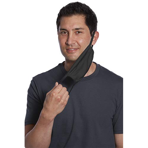 Miniatura 6 de Port Authority Cubrebocas reutilizable (paquete de 50), color negro, Negro -