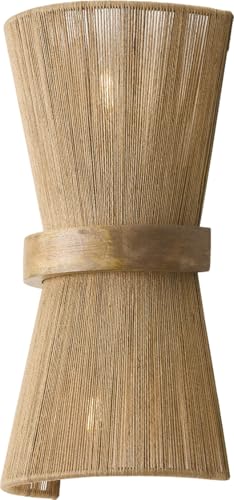 Capital Lighting 652821MA Maya Modern Mango Wood and Hand-Wrapped Natural