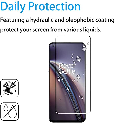 Image of ZARALA Tempered Glass Screen Protector Compatible for (Black) with Edge to Edge Coverage and Easy Installation kit (OnePlus Nord CE 5G)