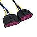 Lskioer 2Pcs 14 to 10 Pin Xenon HID Headlamp Headlight Connector Plug Adapter Fits for VW Jetta 2015, Replaces 1J0 973 737