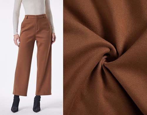 heipeiwa Women's Wool Blend Winter Pants Warm High Waist Dress Work Business Casual Slacks Pant2